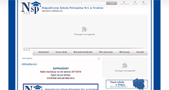 Desktop Screenshot of krosno.nsp.edu.pl